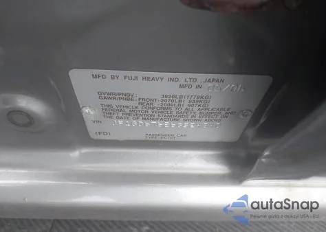 2006 Subaru Impreza 2.5I z USA, uszkodzony, nr VIN JF1GD67626G524840